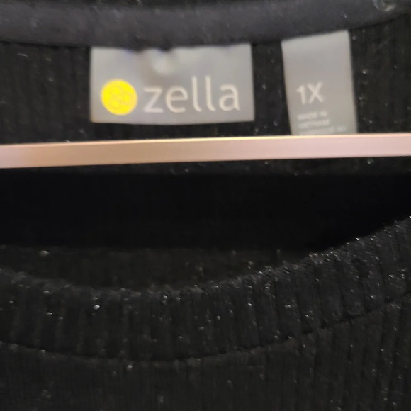 NWT Zella actiwear women's sz.1X black with metallic fabrics( E) - Picture 6 of 12